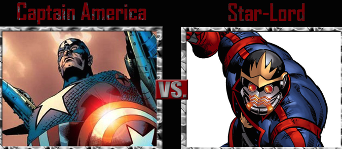 Captain america vs star lord by sonicpal d7vt16d