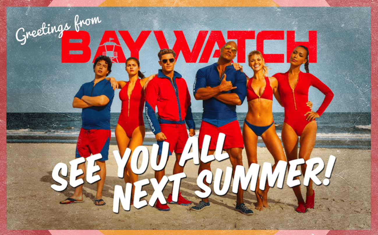 Baywatch postcard