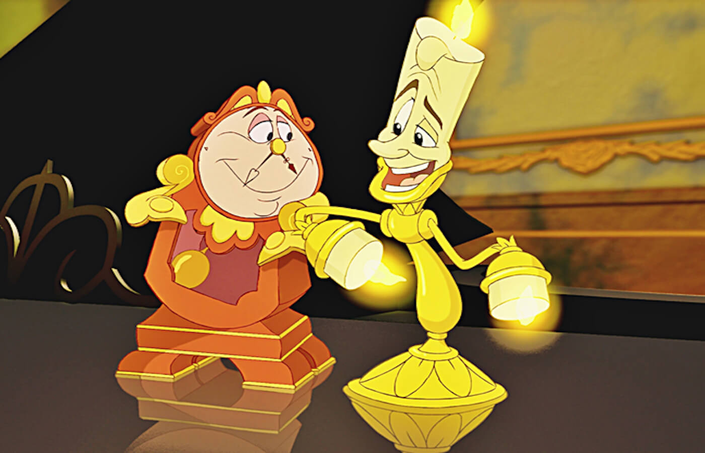 Beauty and the beast lumiere cogsworth